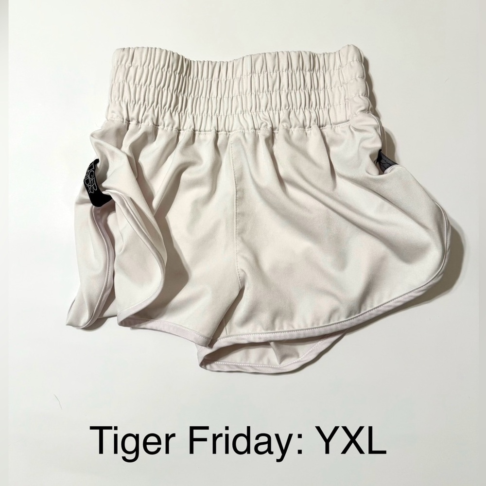 Tiger Friday- White Boxy Shorts